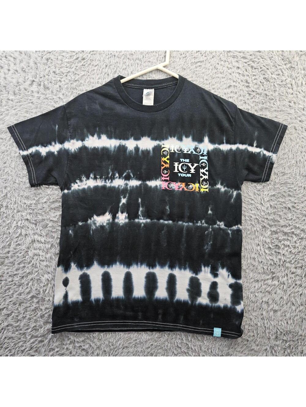 Twenty One Pilots The ICY TOUR T Shirt 2022 Colortone Medium Tie Dye Black